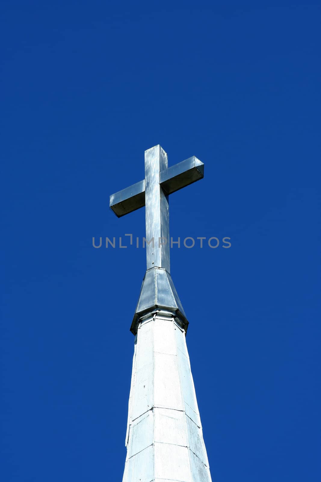 Cross on top of a church