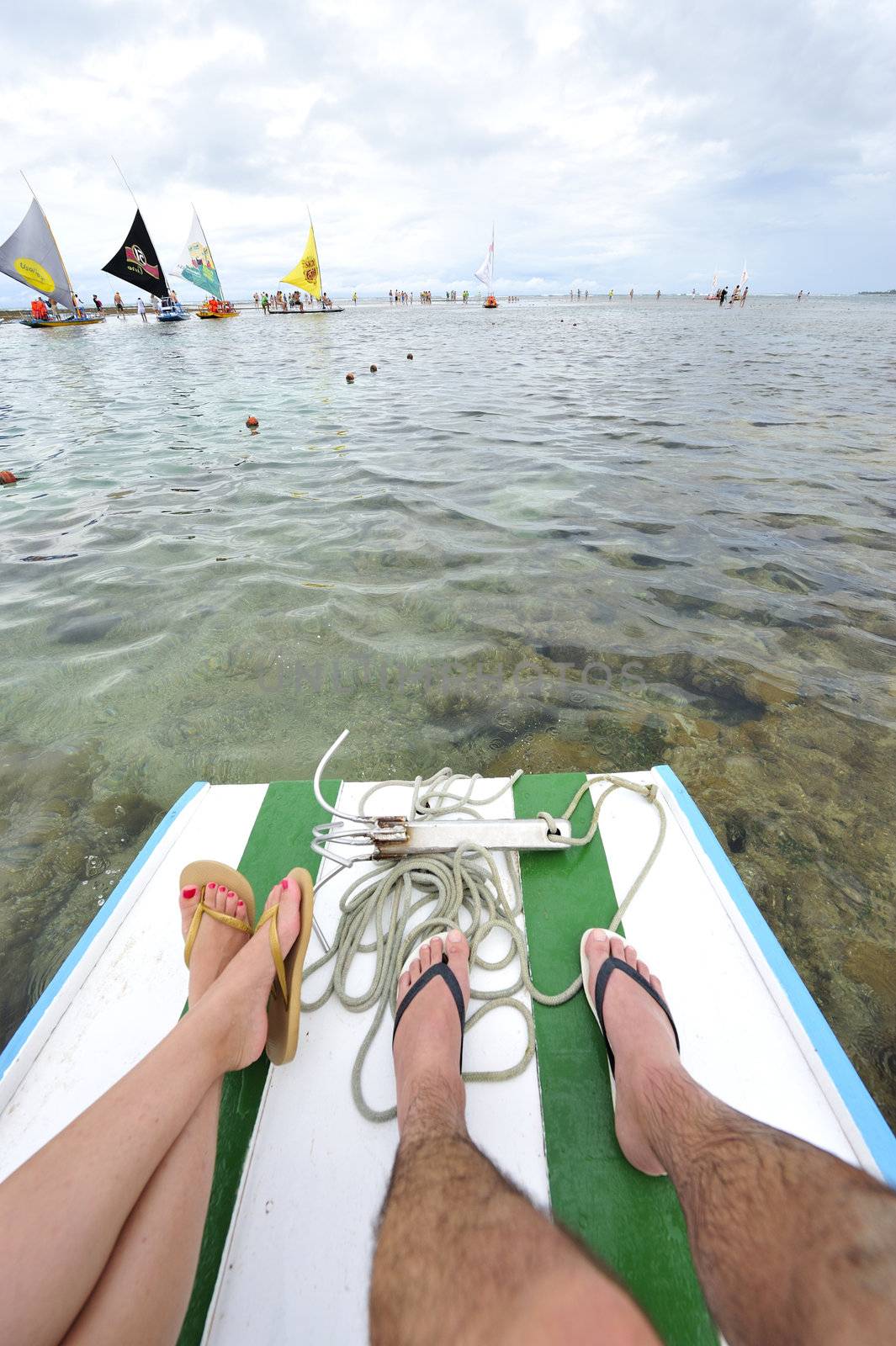 Romantic boat trip.