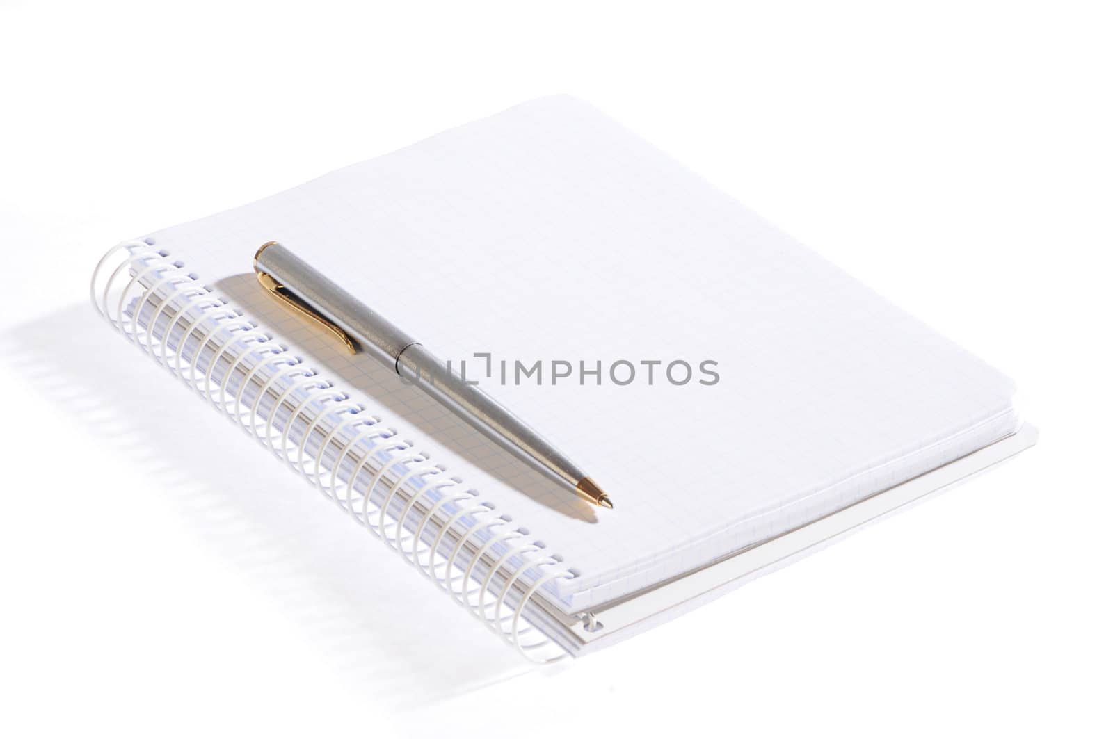 isolated notebook with pen by dyoma