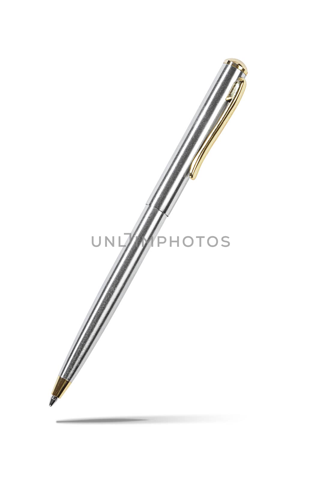 isolated ballpoint pen with clipping path