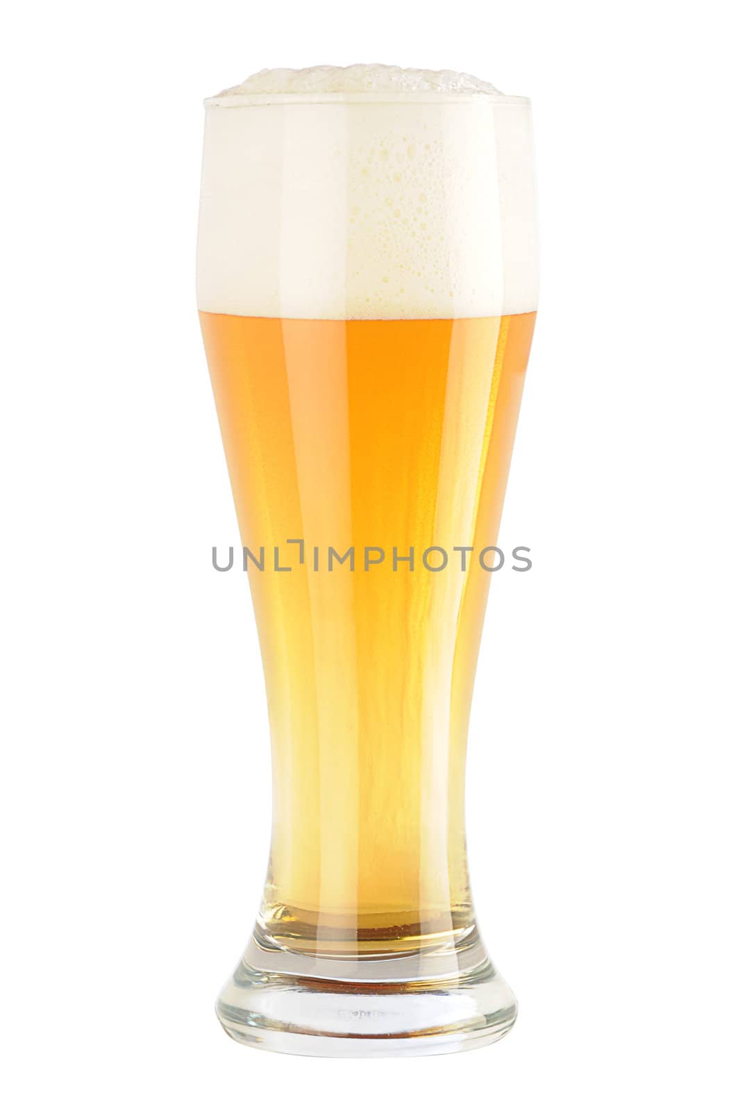 glass of light beer by dyoma