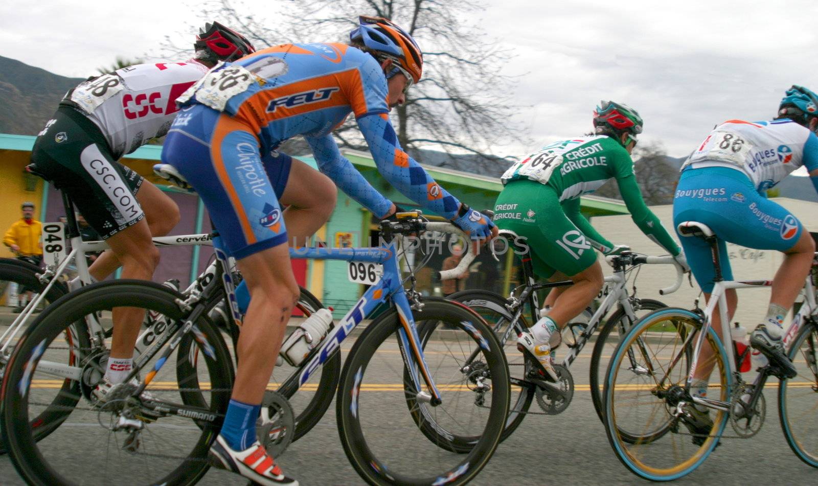 2008 Amgen Tour Of California is one of the biggest, if not the biggest, bike races in California. This is stage 6 going through the tourist town of Ojai.