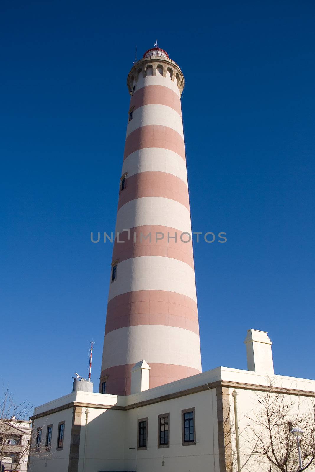 Lighthouse in Aveiro in Portugal - Barra beach 