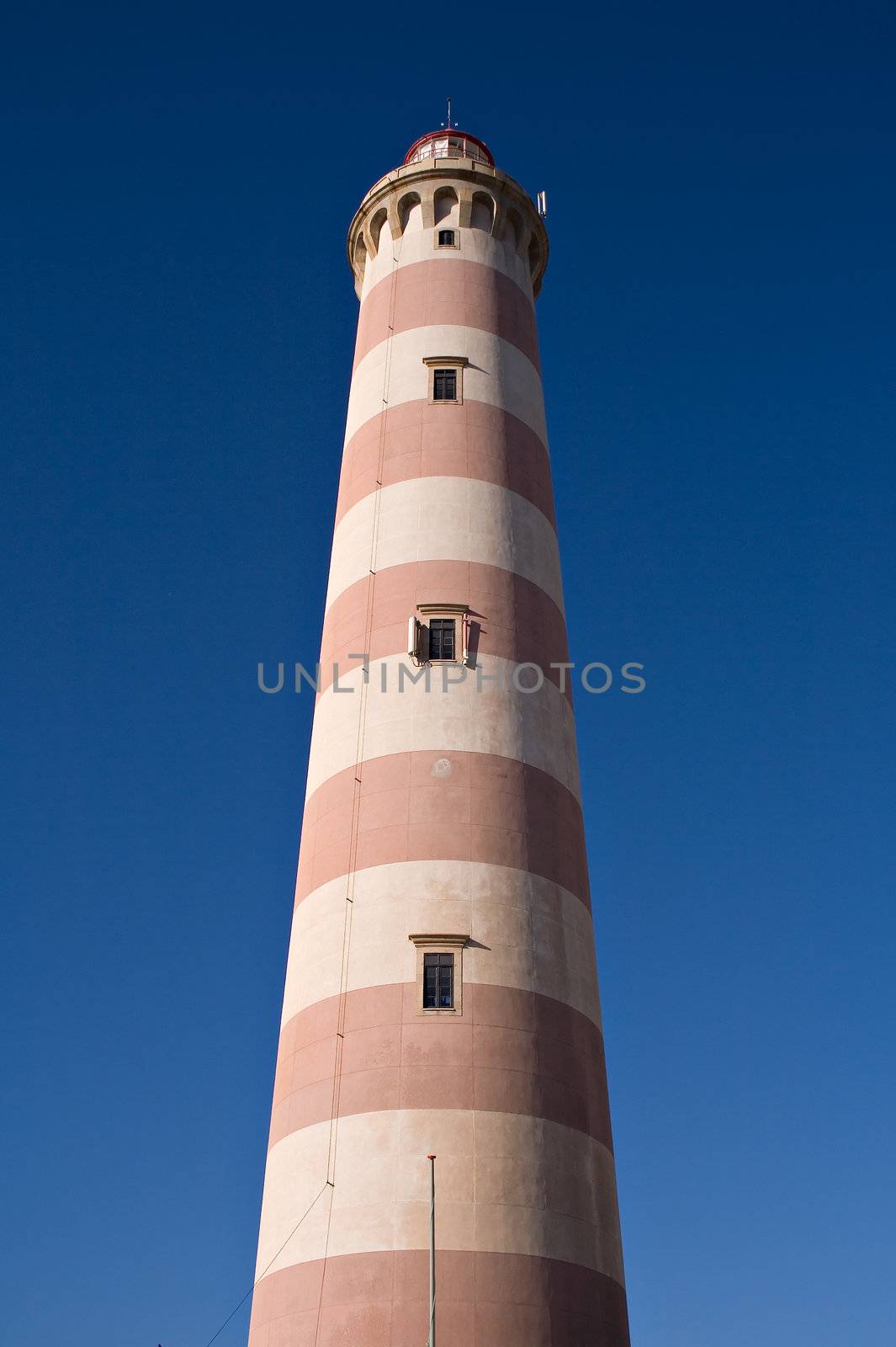 Lighthouse in Aveiro in Portugal - Barra beach