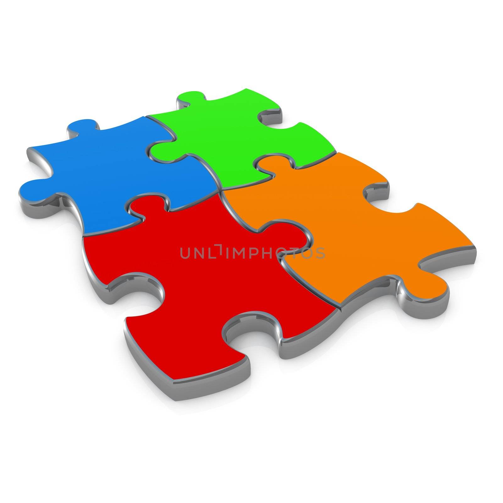 Computer generated image - Jigsaw Puzzle Design.