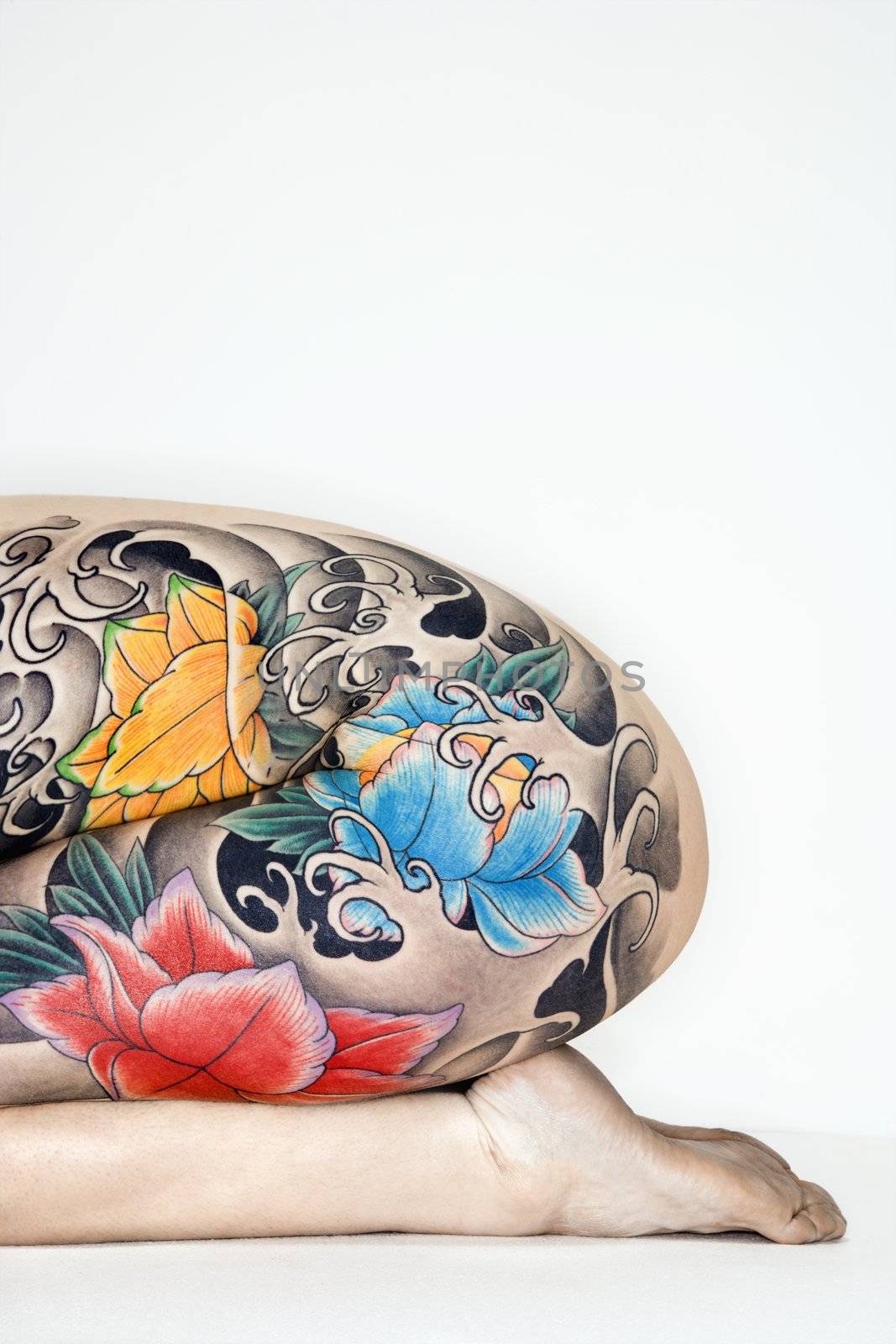 Tattooed woman by iofoto