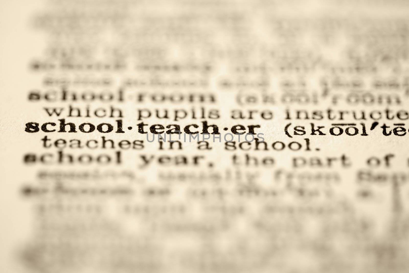 School teacher definition. by iofoto
