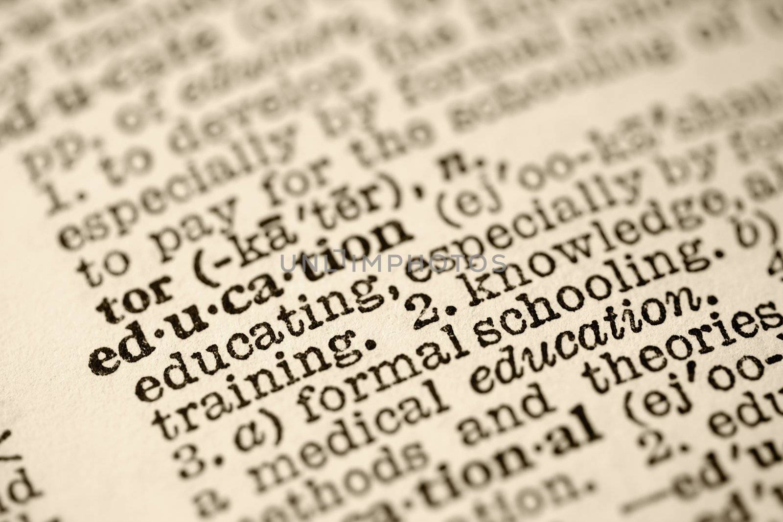 Education in dictionary. by iofoto