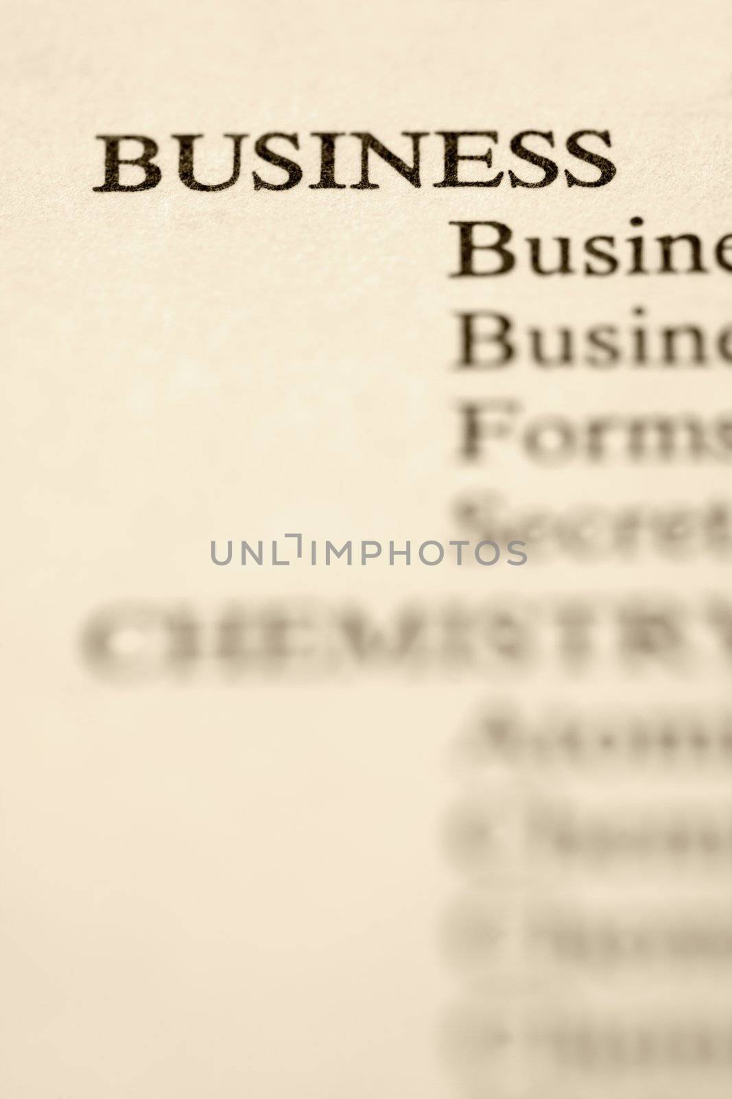 Business categories. by iofoto