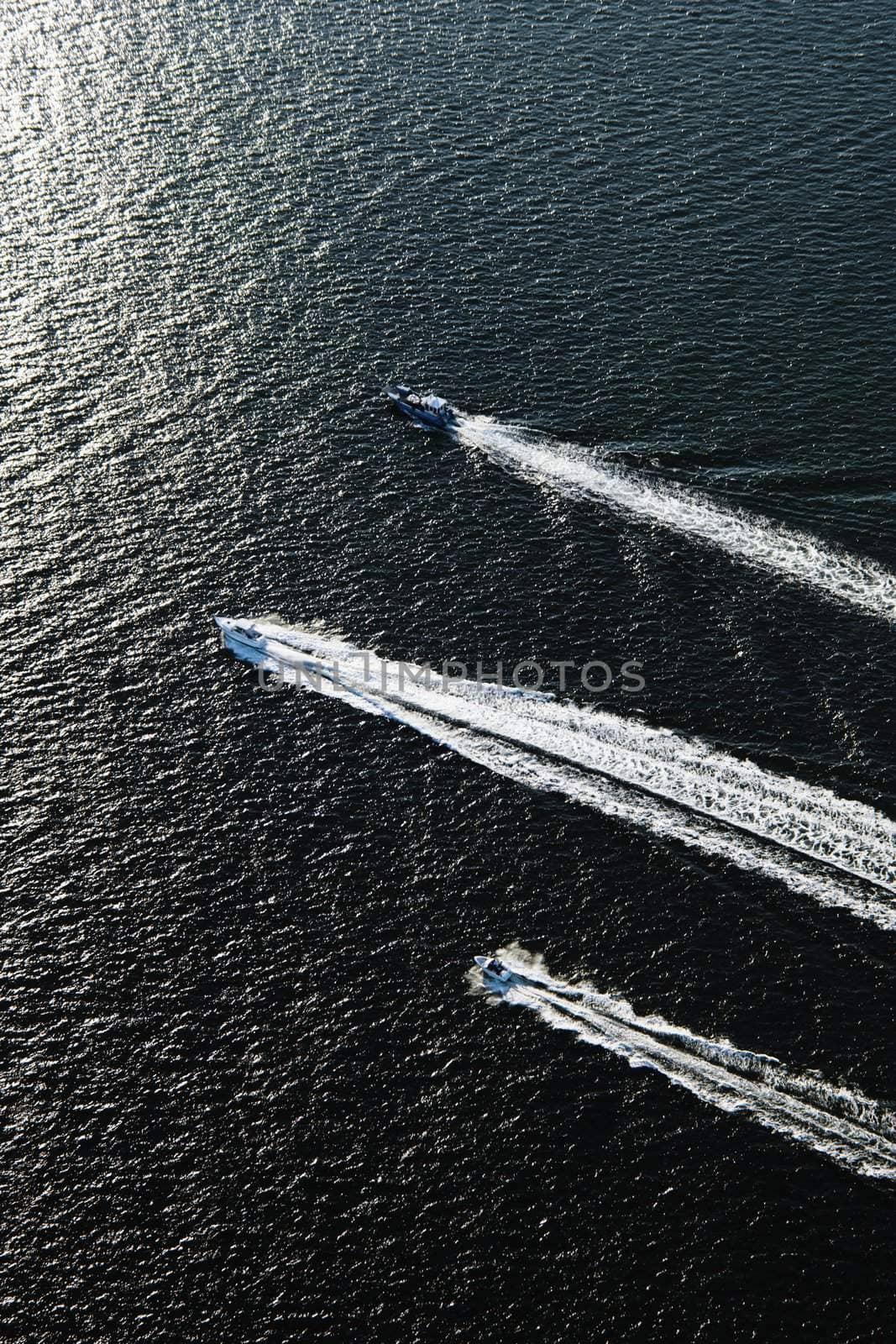 Three boats. by iofoto