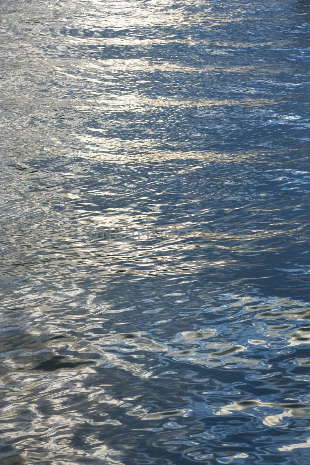 Ocean water ripples.