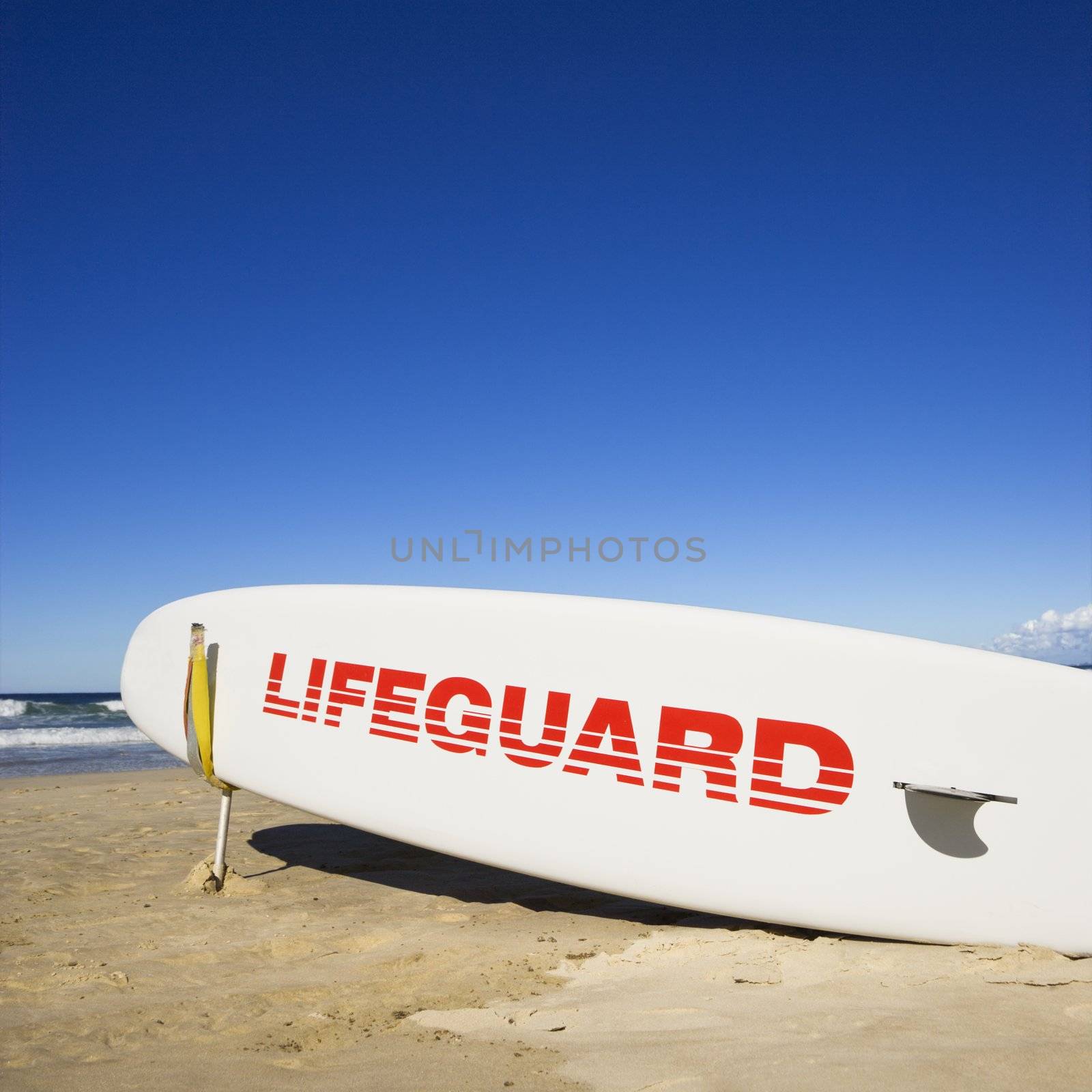 Lifeguard surfboard. by iofoto