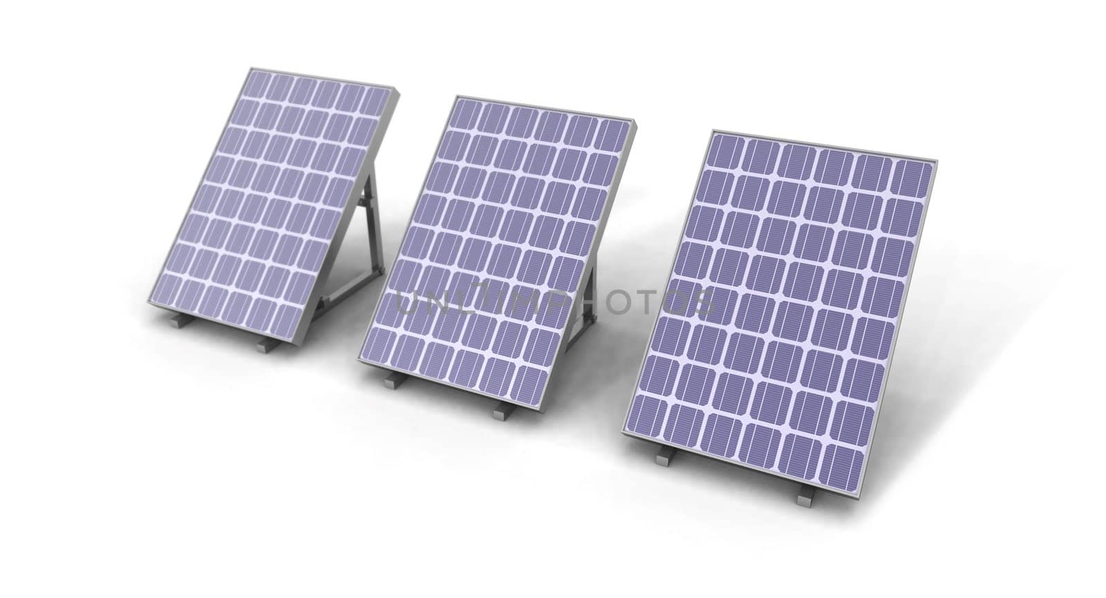 a digital image of some solar panels 