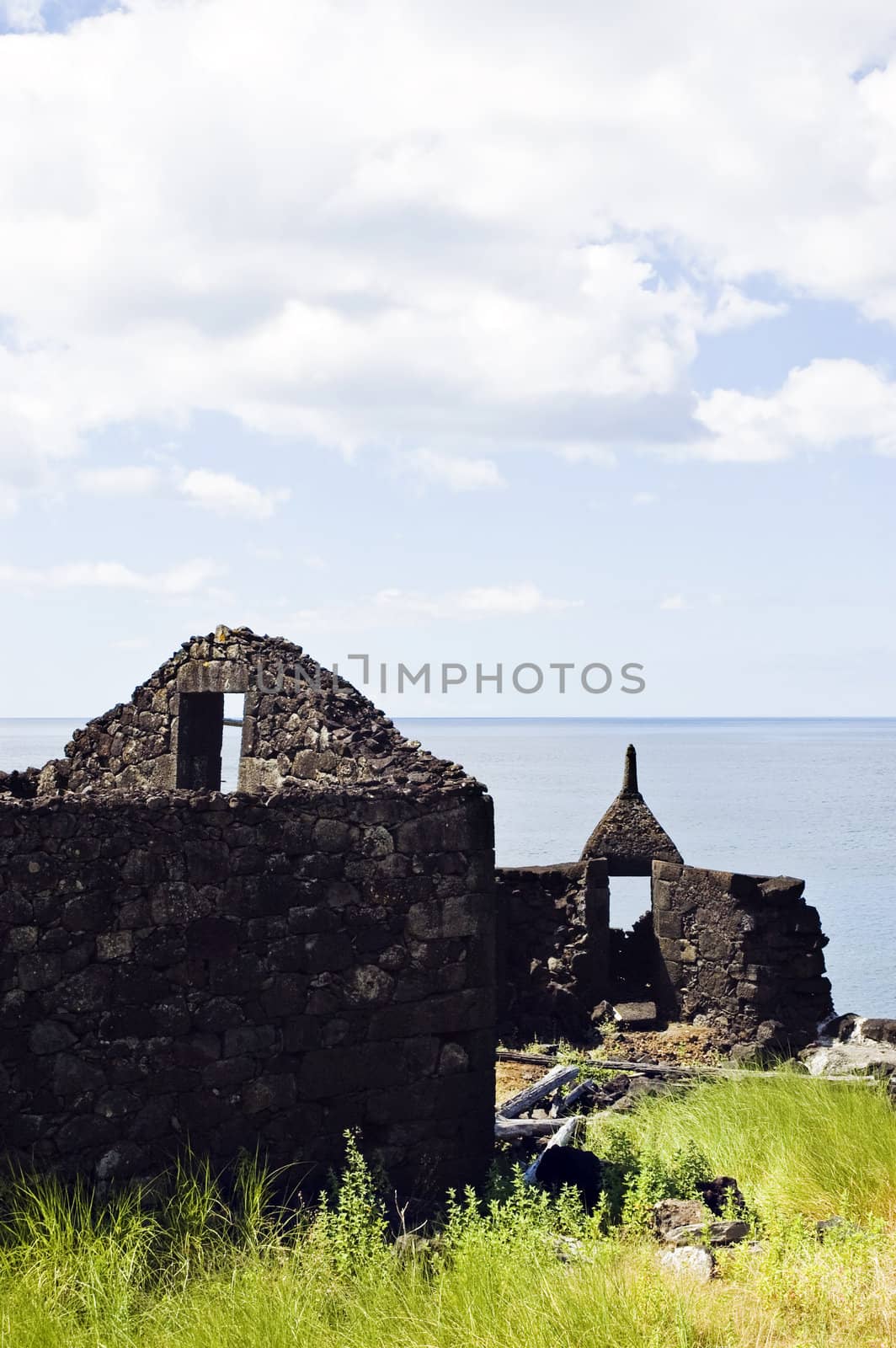 Ancient fortress over the Atlantic Ocean in Pico Island, Azores