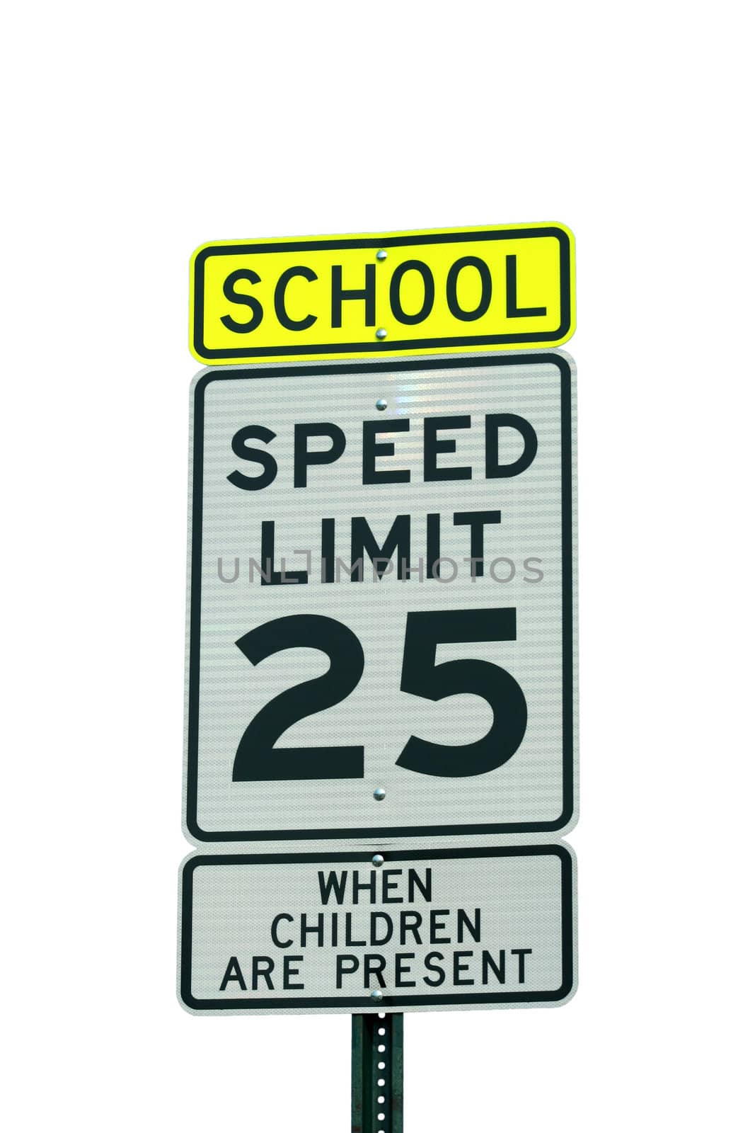 School and 25 mph sign by njnightsky