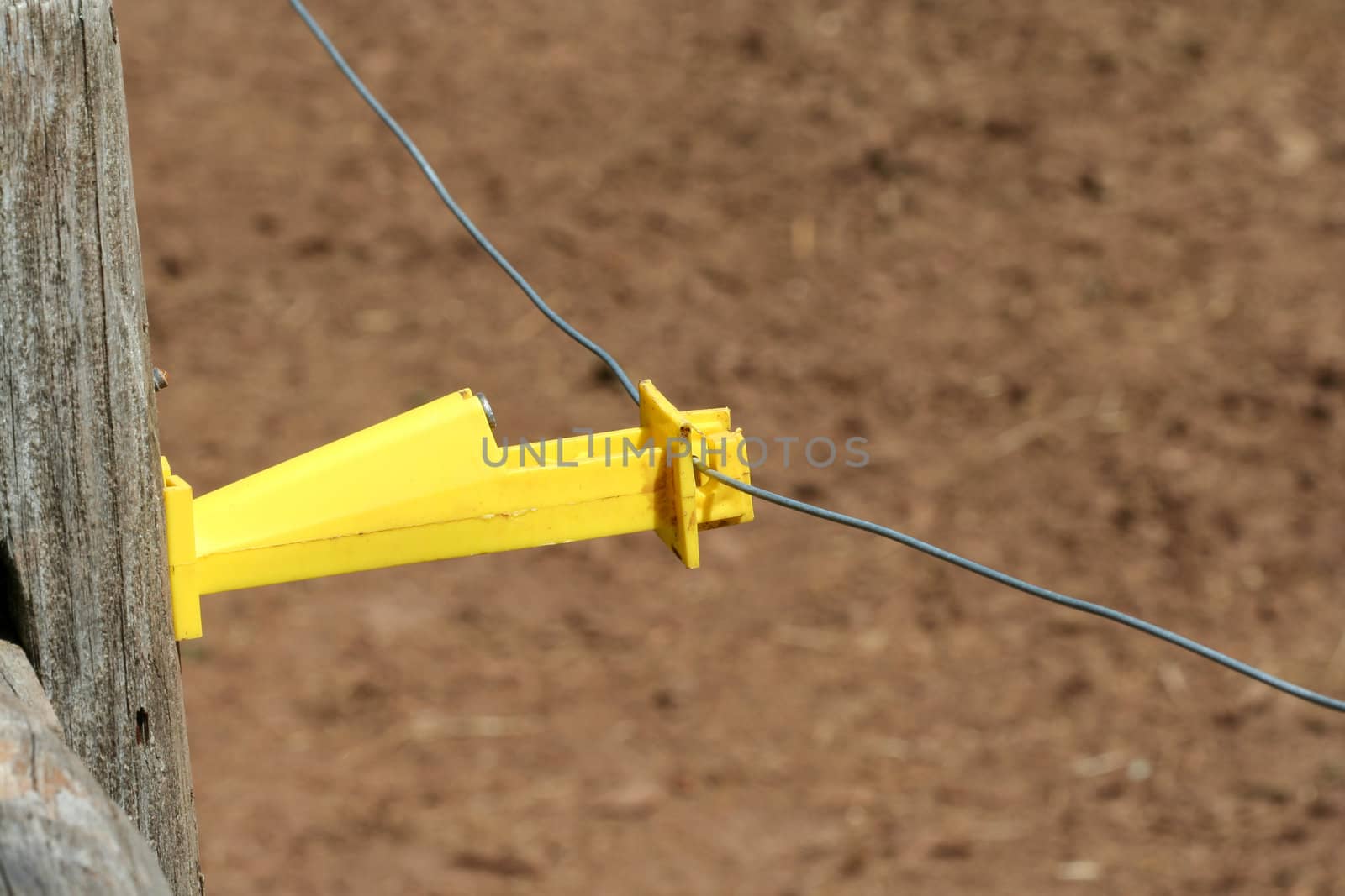 A Close up of a electric fence