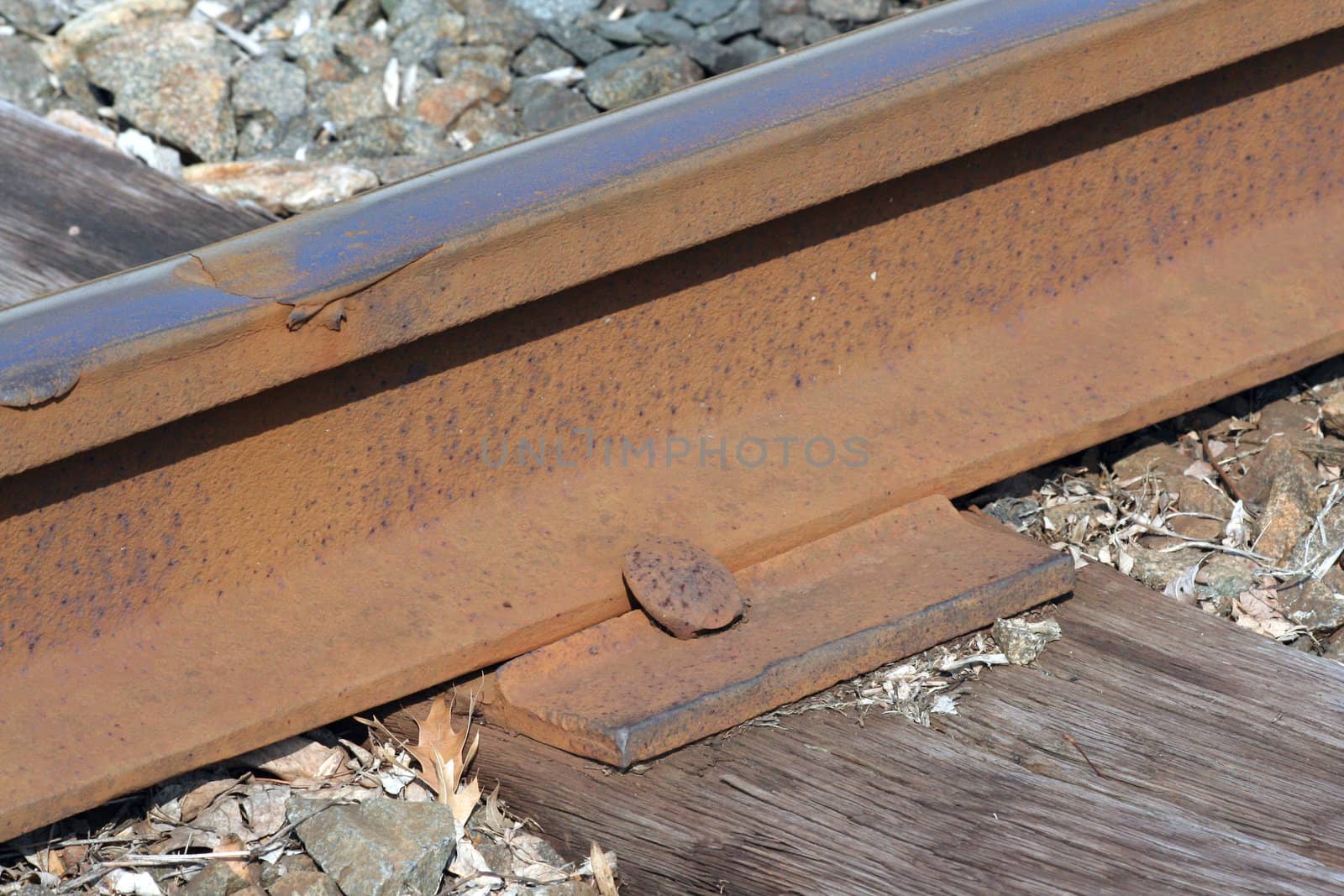 A rusty Train track macro