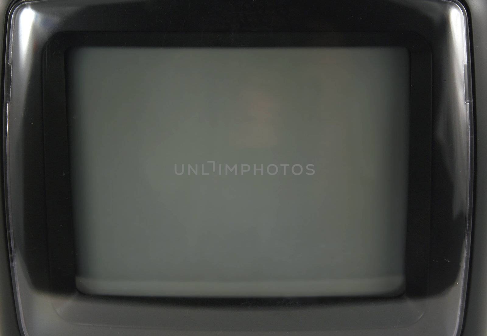 Close up of a portable tv set by njnightsky