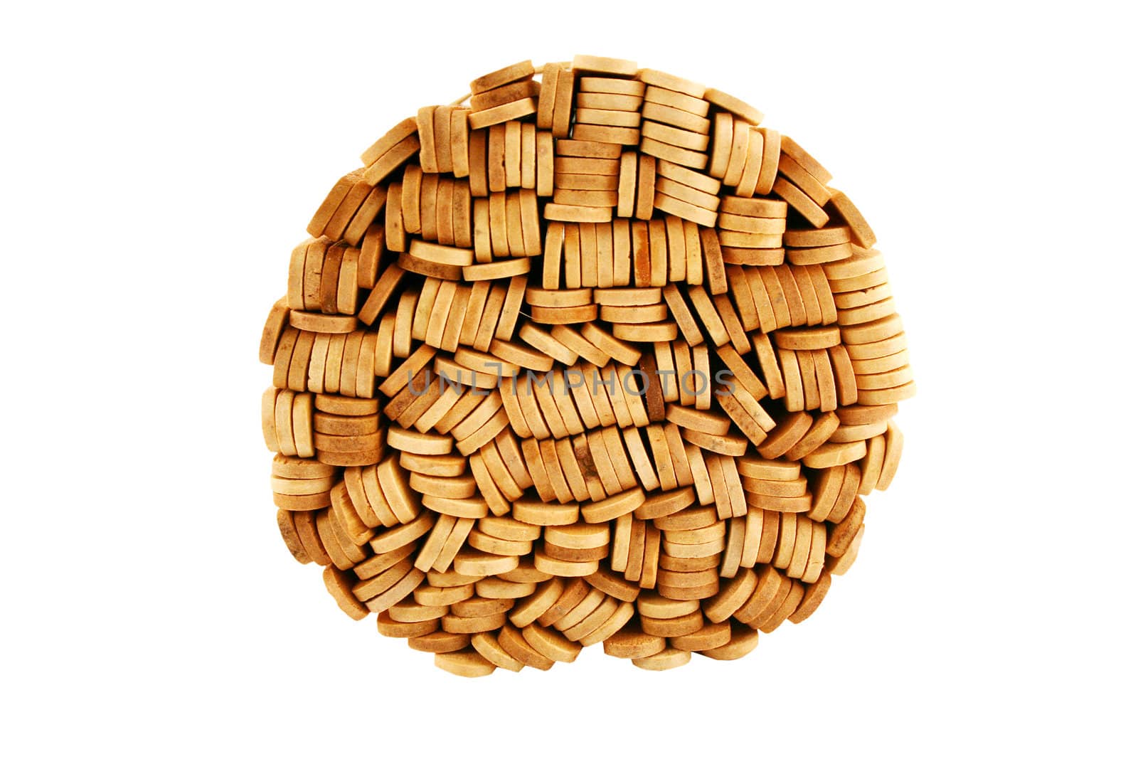 Some Popsicle sticks tied with rubberband