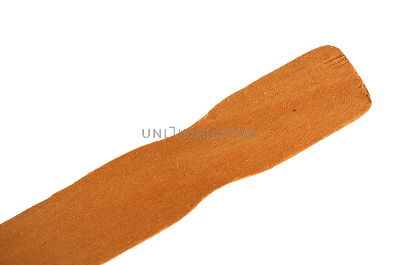 A Isolated paint stirrer stick on white