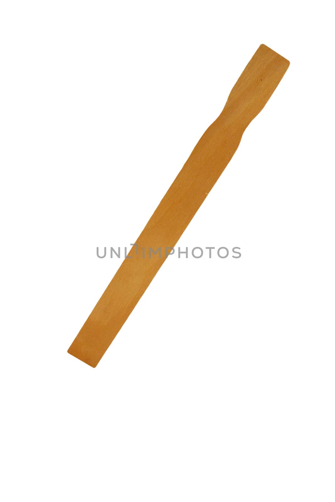 A Isolated paint stirrer stick on white
