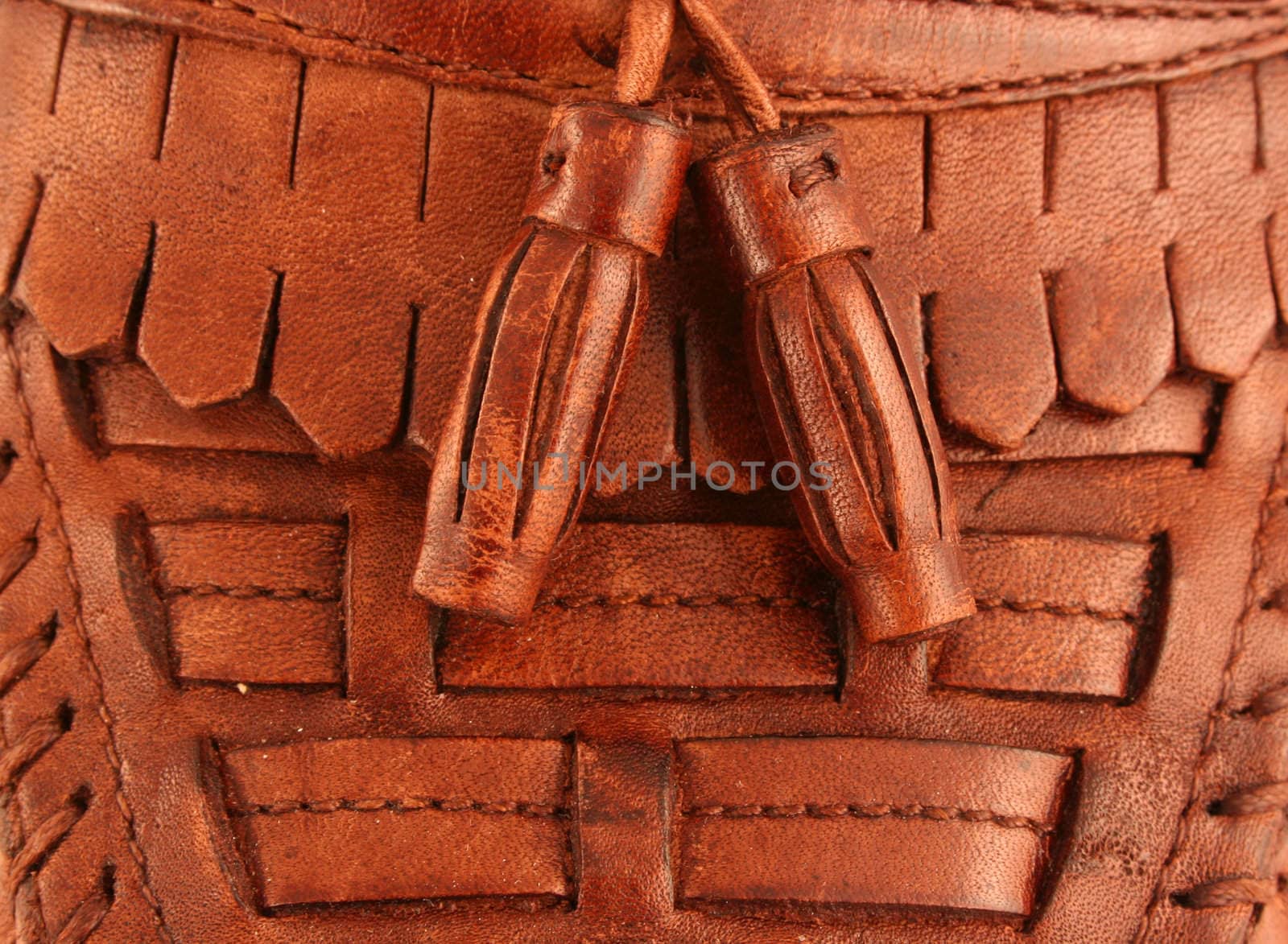 A Mans leather dress shoe background texture