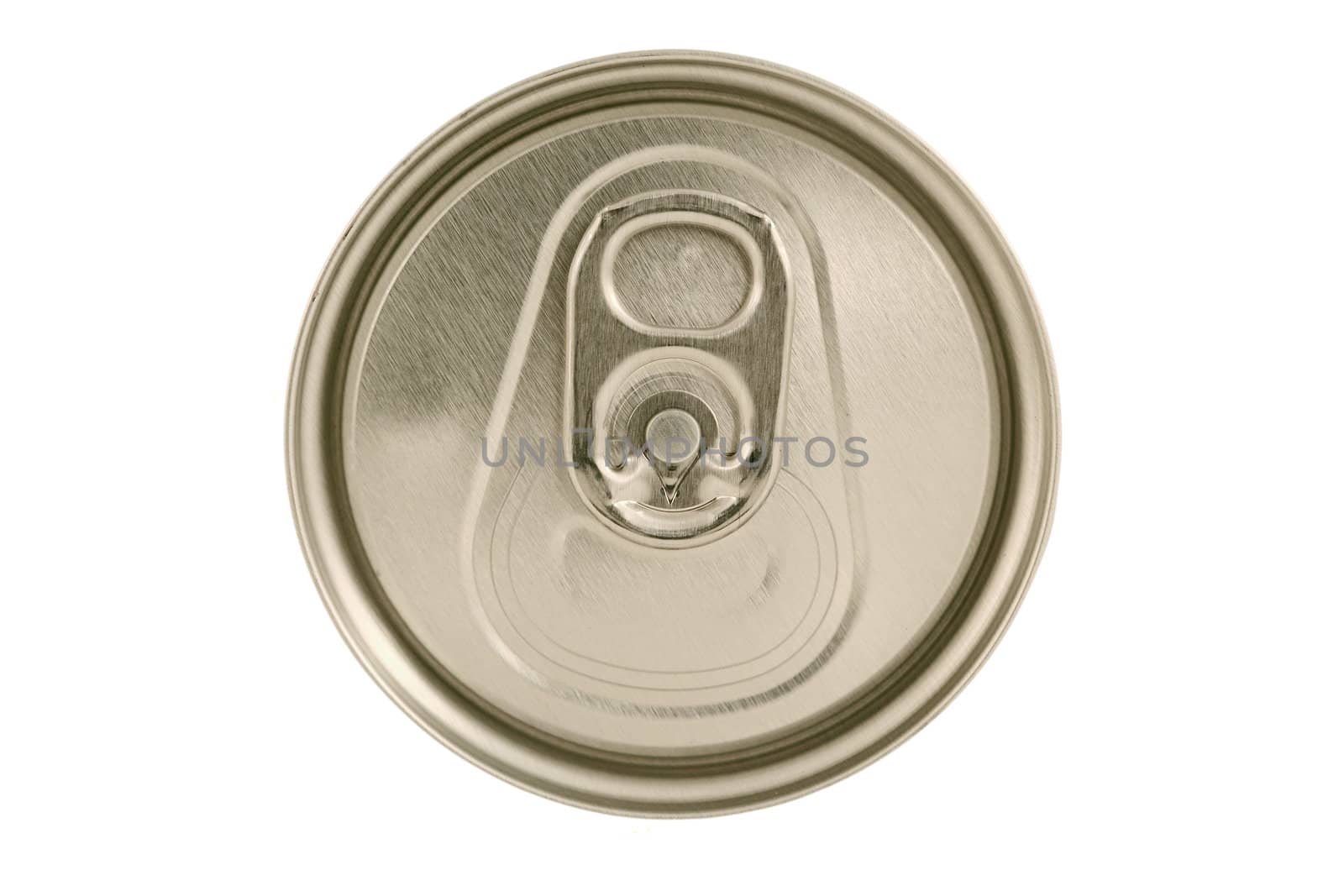 A Isolated closed soda can lid