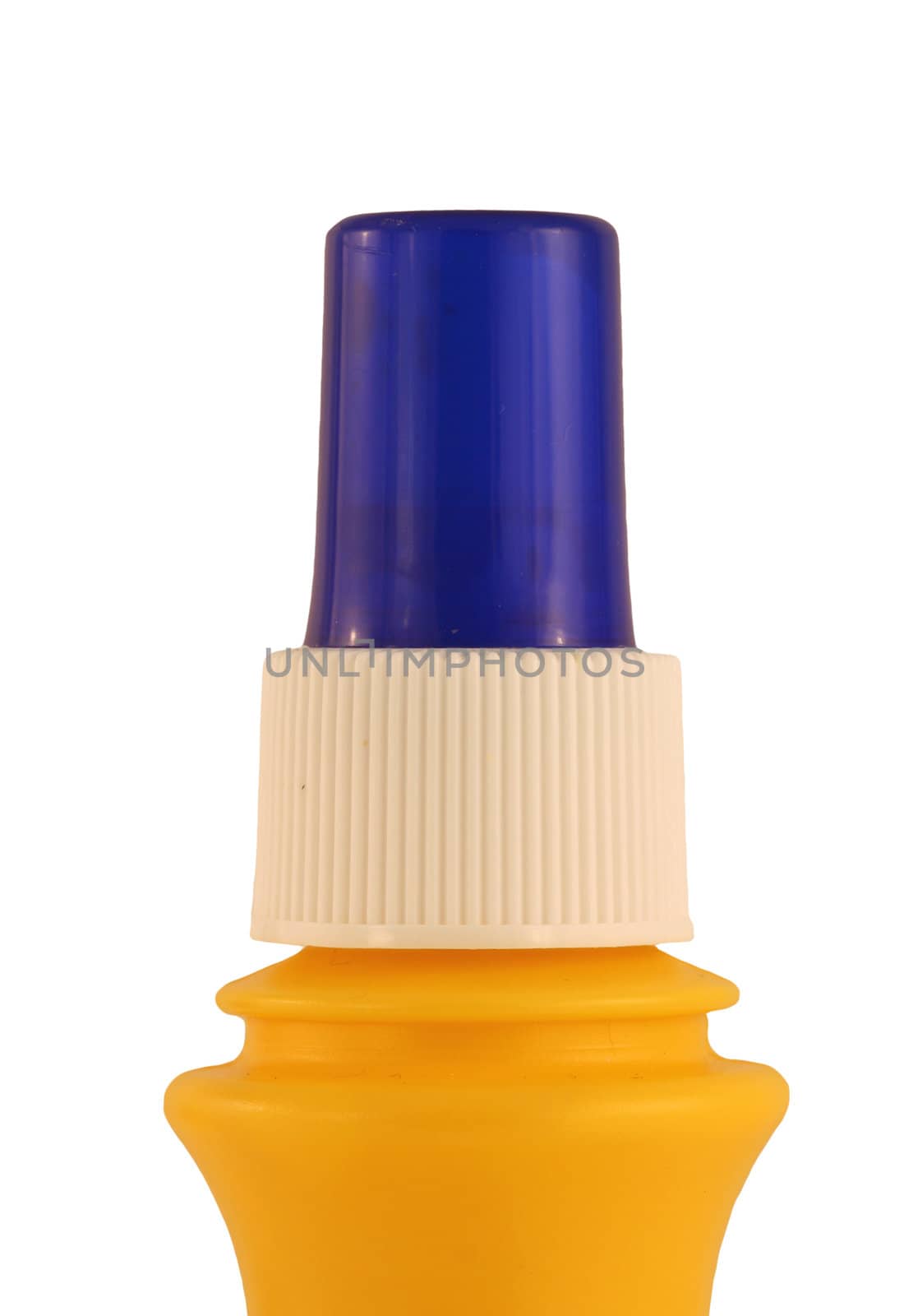 A Isolated spray butter bottle on white