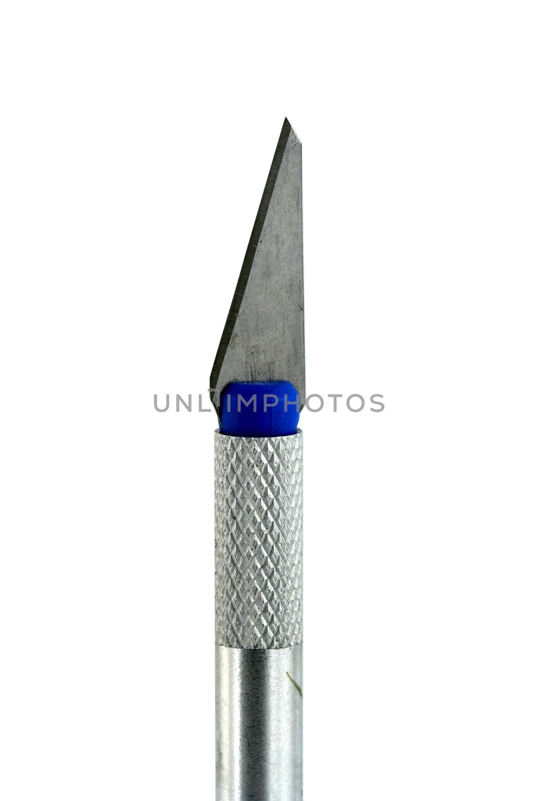 A Isolated hobby razor knife on white