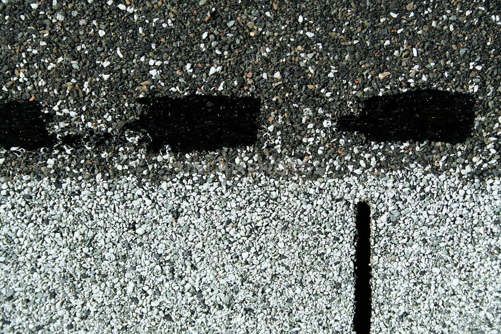 Asphalt roofing starter shingle background