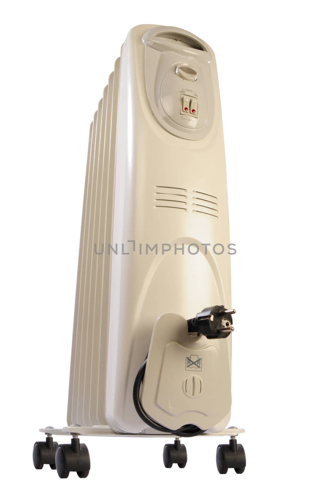 Electric oil heater with clipping path by dyoma