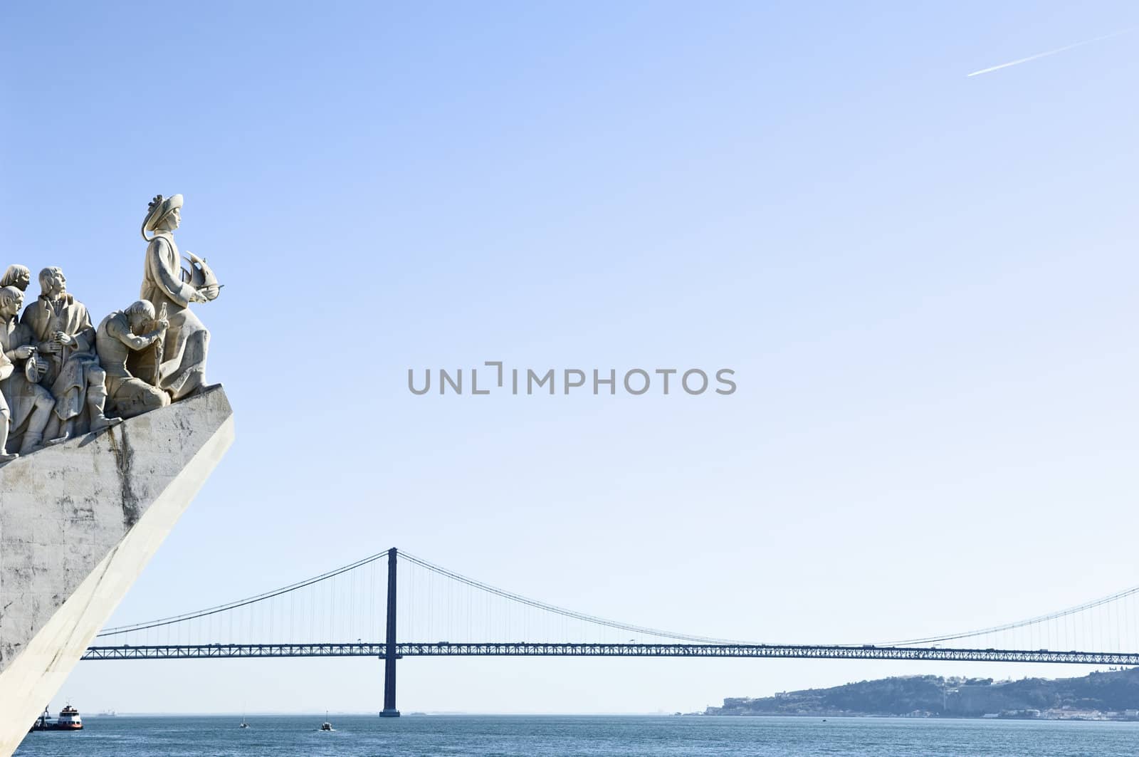 Padrao dos Descobrimentos (Monument to the Discoveries) in the bank of Tagus river, Lisbon, Portugal