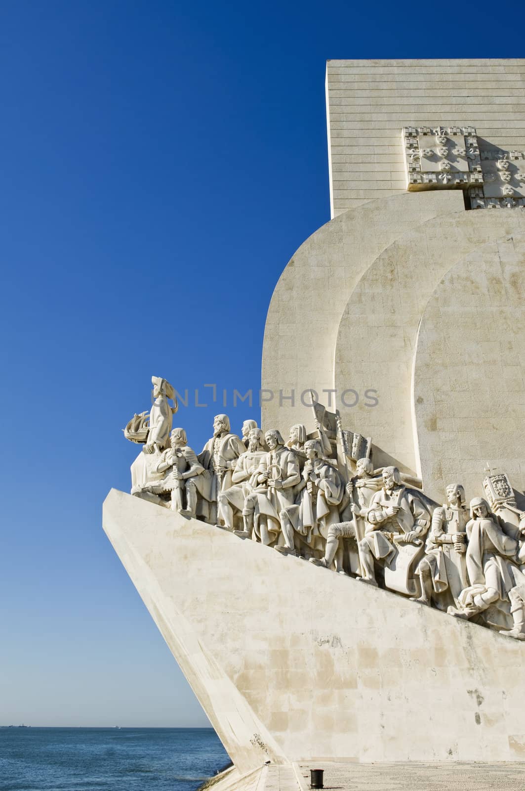 Padrao dos Descobrimentos (Monument to the Discoveries) in the bank of Tagus river, Lisbon, Portugal