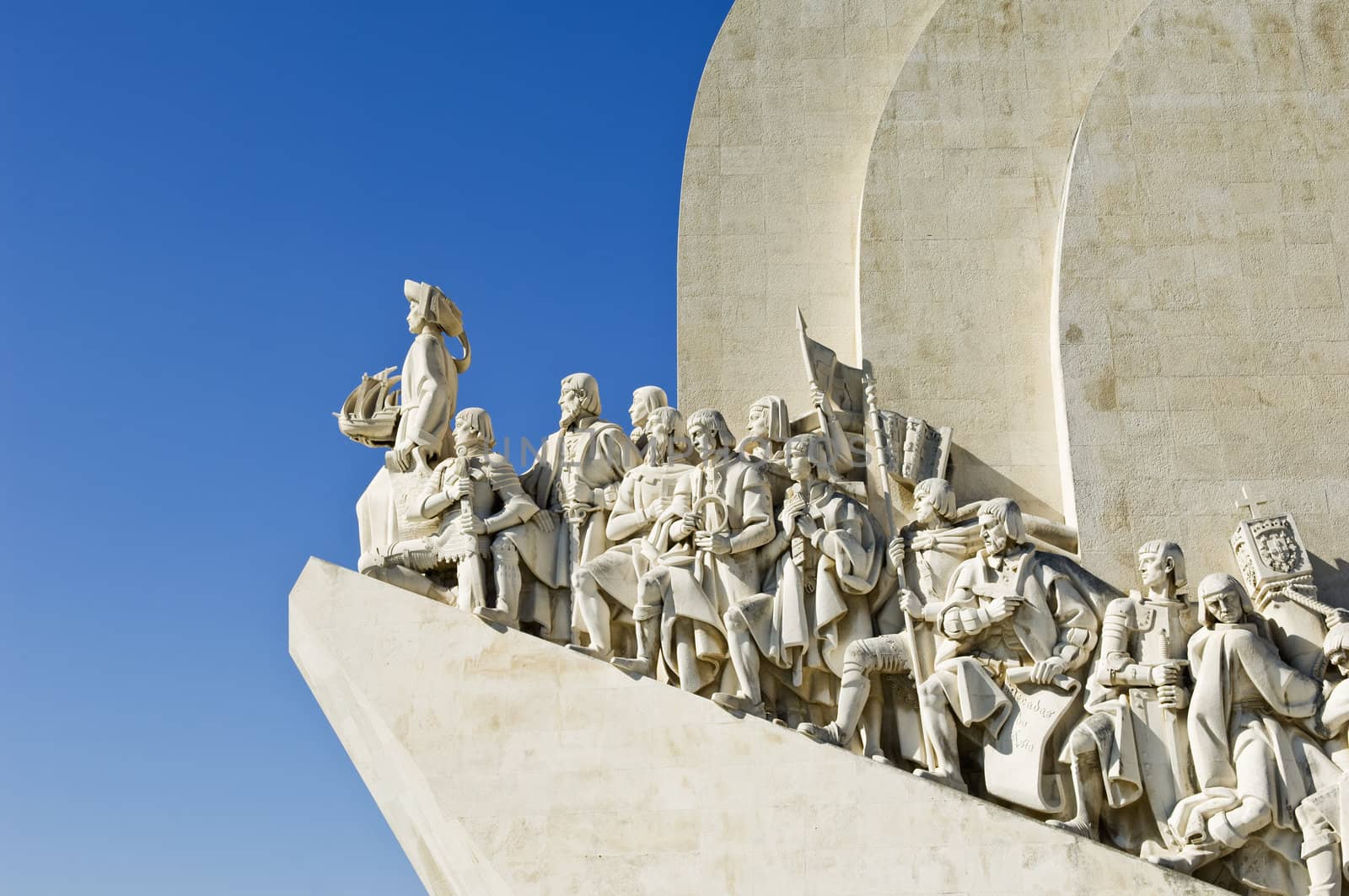 Padrao dos Descobrimentos (Monument to the Discoveries) in the bank of Tagus river, Lisbon, Portugal