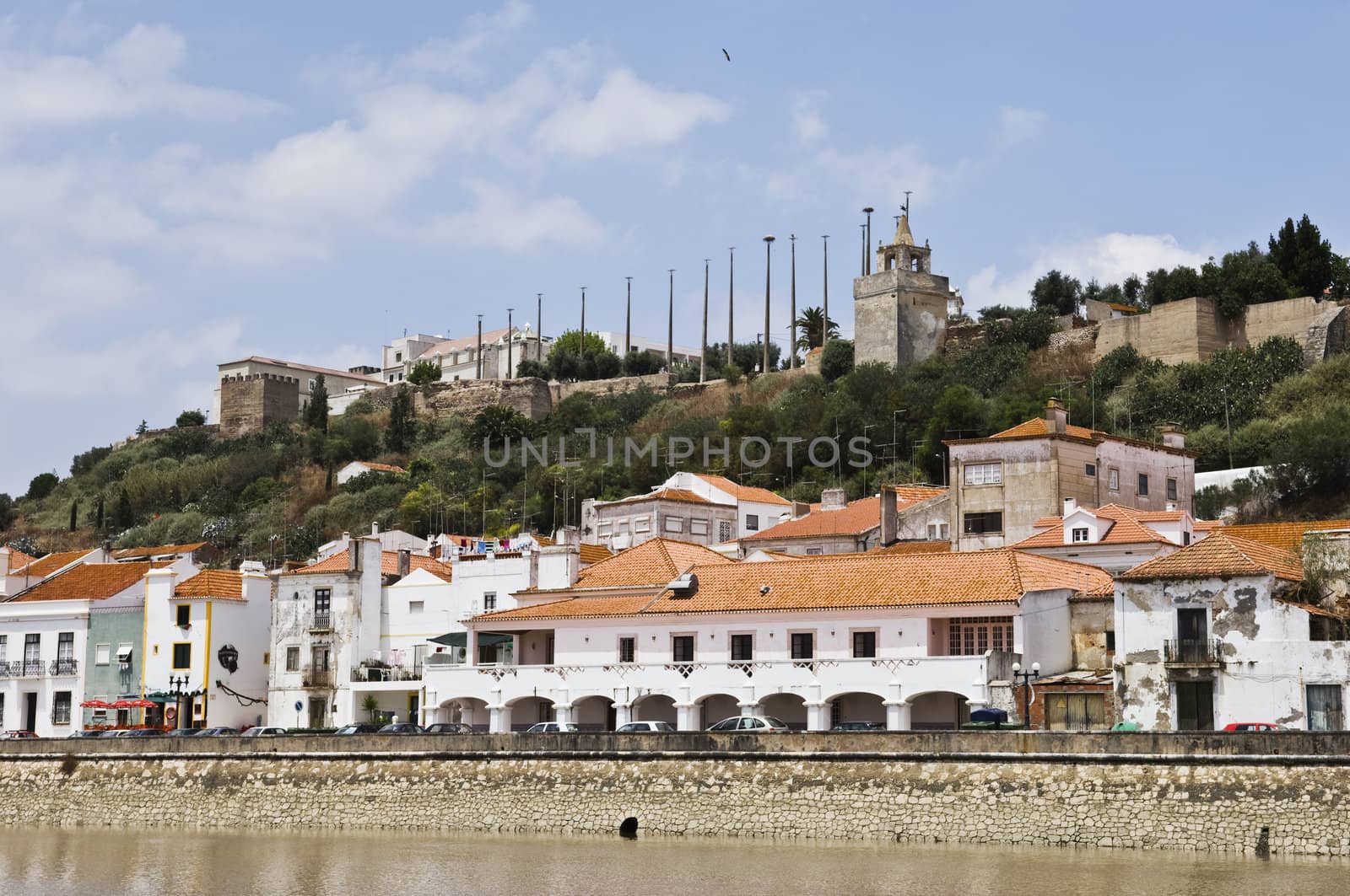 View of the historic town of Alcacer do Sal, Alentejo, Portugal
