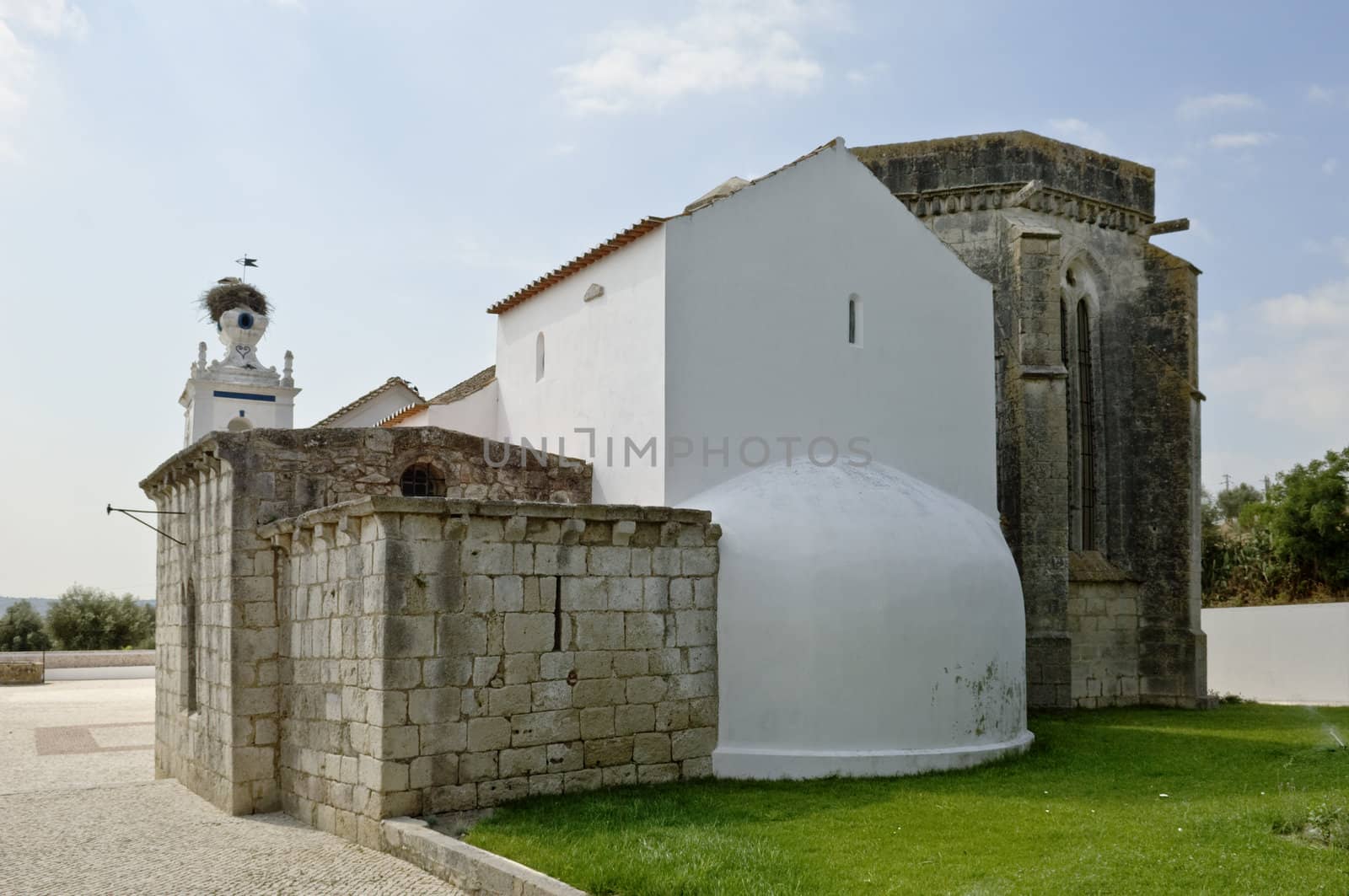 Rear view of Santuario do Senhor dos Martires,  Alcacer do Sal, Alentejo, Portugal
