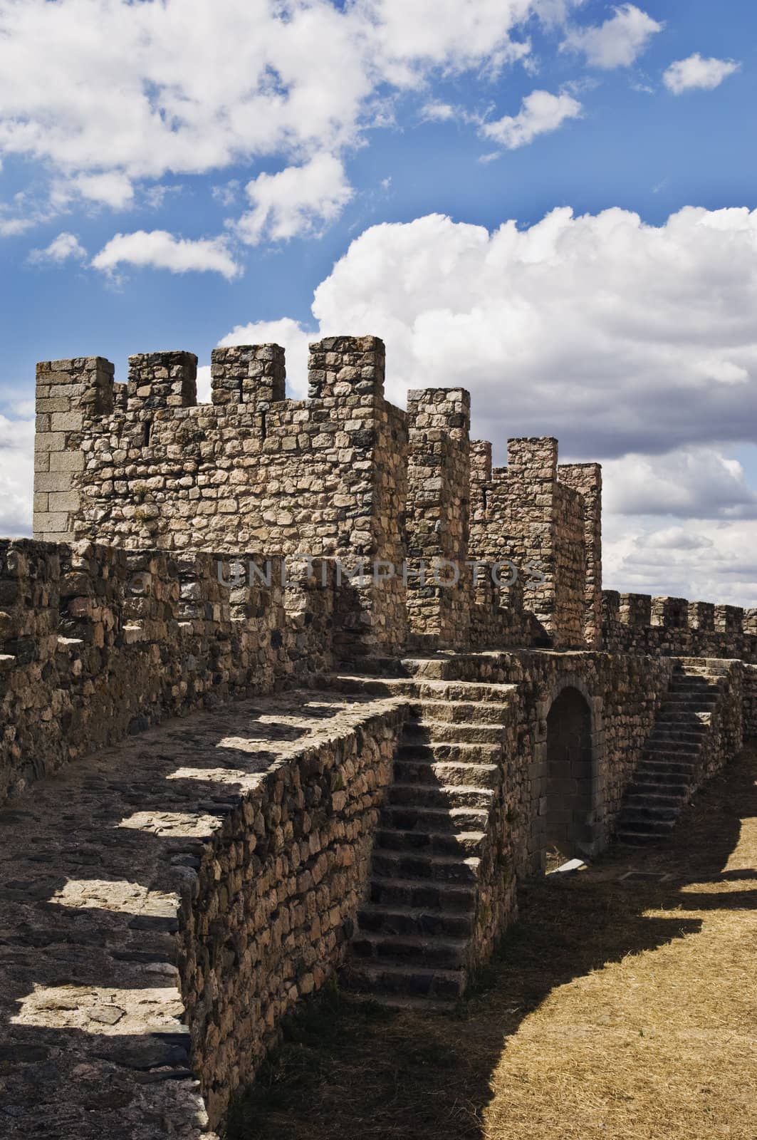 Medieval walls of the castle of Arraiolos, Alentejo, Portugal
