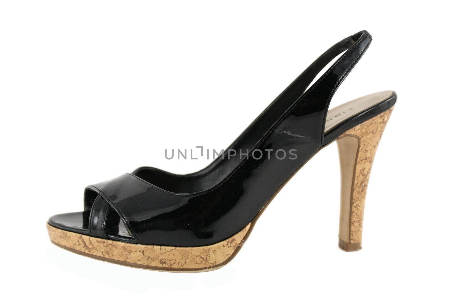 A Womens High Heel shoe isolated on white