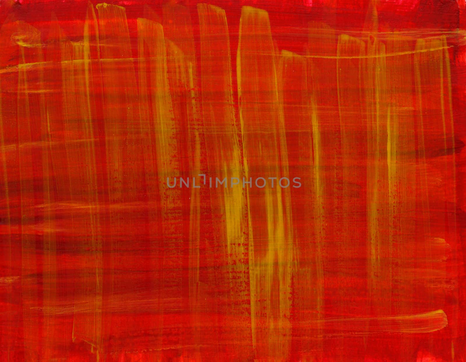 red and yellow hand painted watercolor abstract background, self made