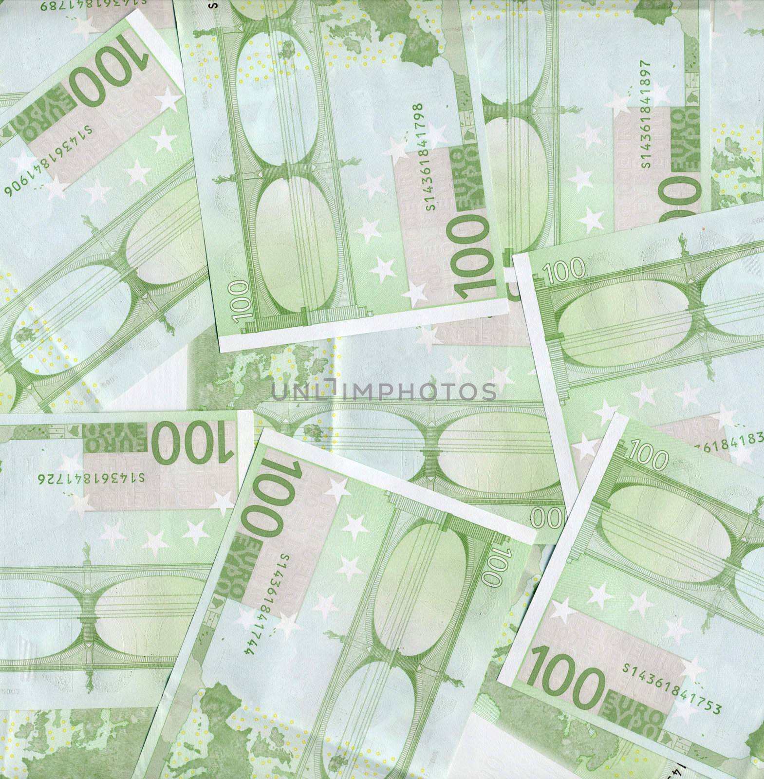 Euro bank notes money (European Union currency)