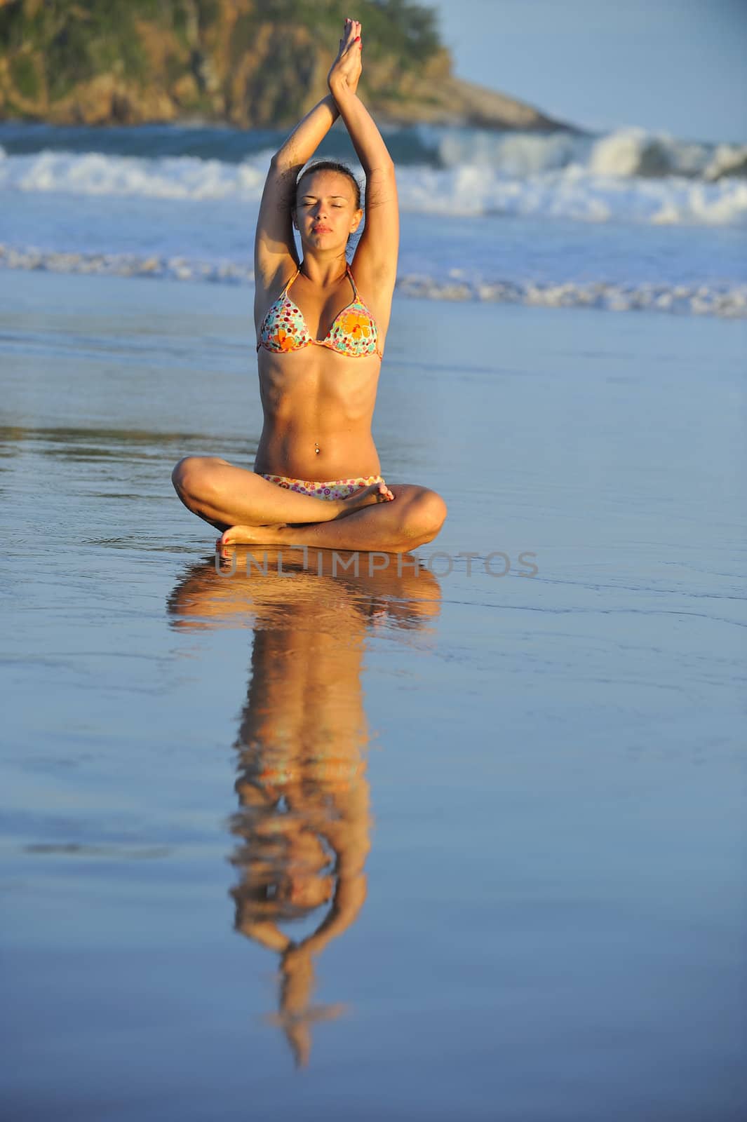 Woman enjoying her holiday in Buzios, Brazil