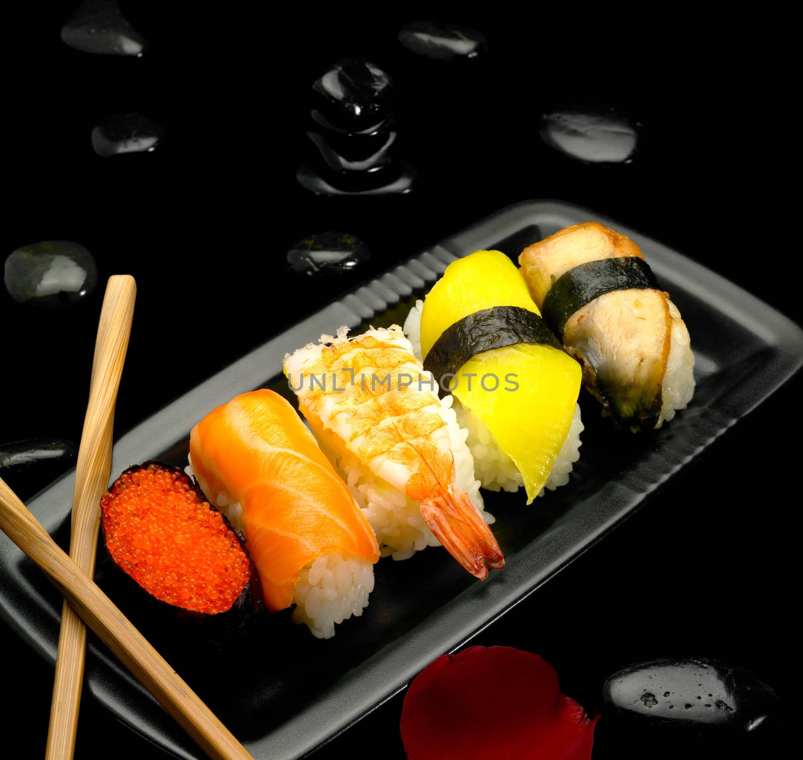 assorted sushi plate by keko64