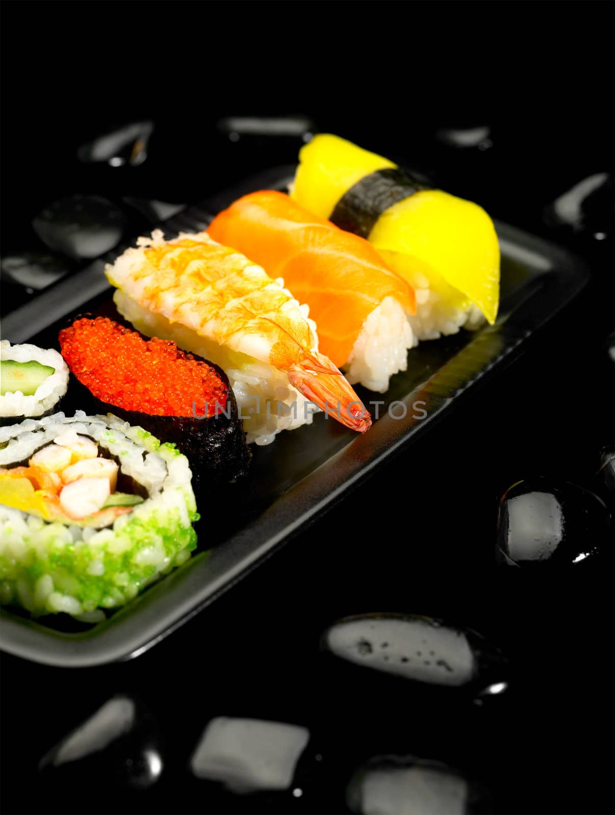 assorted sushi plate by keko64