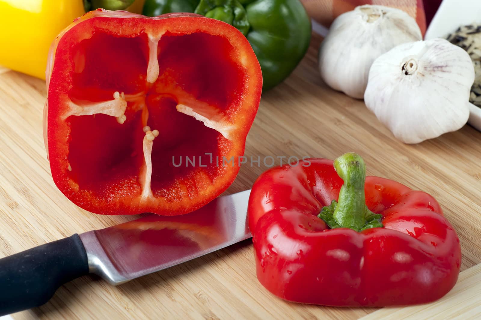 Bell Pepper with Top Removed by charlotteLake