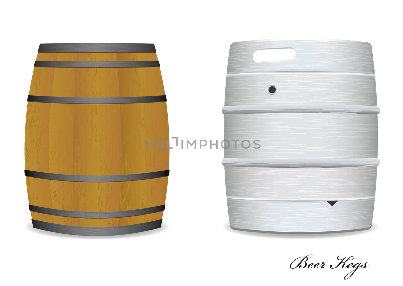 beer keg barrel pair by nicemonkey