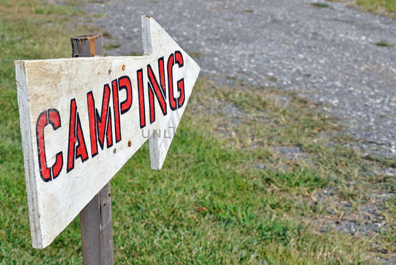 Camping Sign by RefocusPhoto