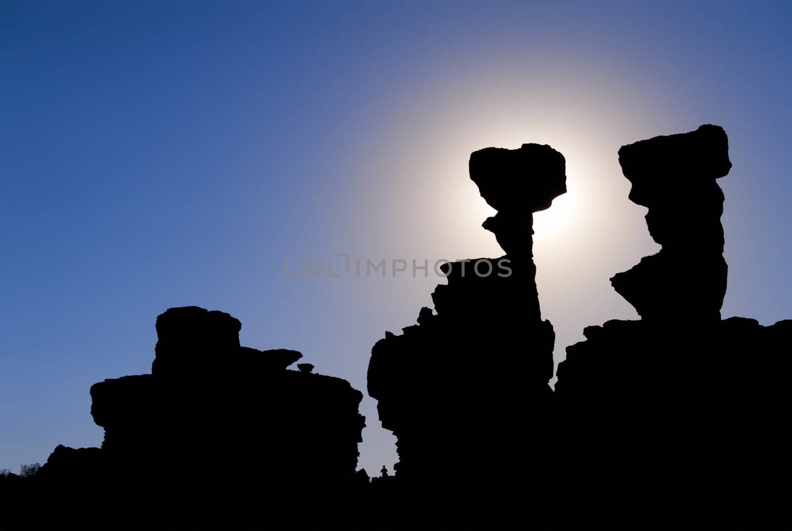 Sandstone formations in Ischigualasto, the one called "the submarine", in Ischigualasto, Argentina, UNESCO work heritage site.