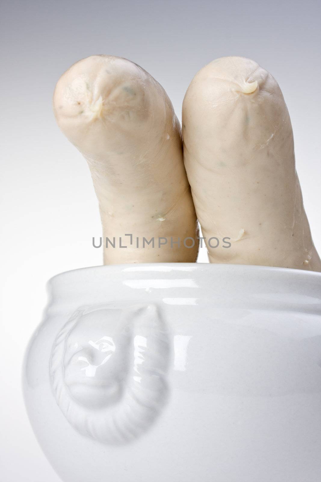 two bavarian white sausages by bernjuer