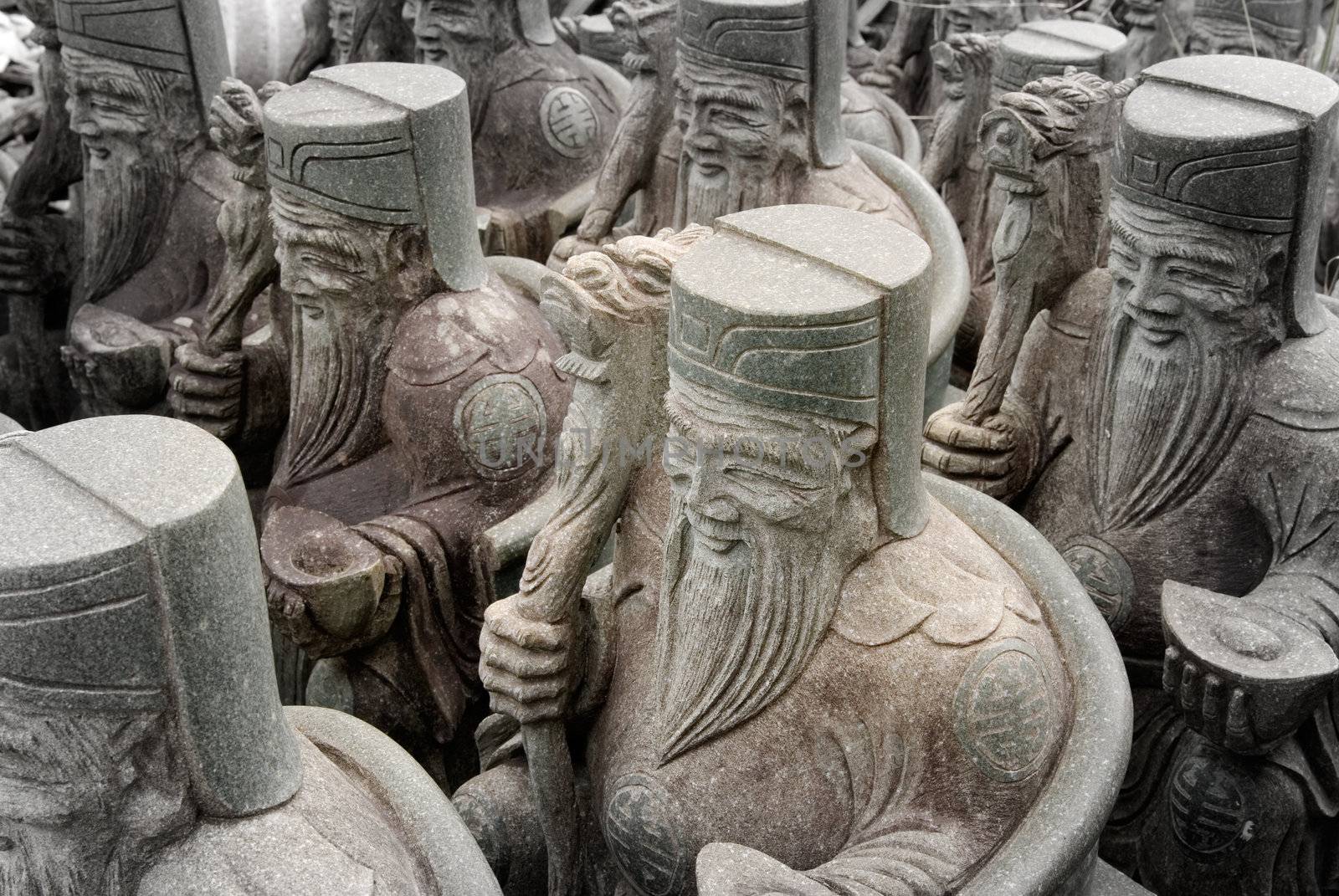 Group of Chinese Stone God by elwynn