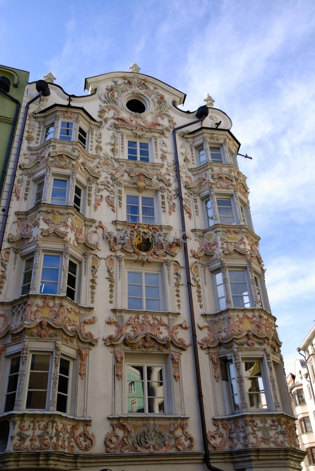 Shot of famous Helbinghaus in Innsbruck, Austria